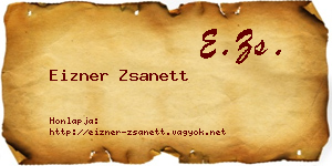 Eizner Zsanett névjegykártya